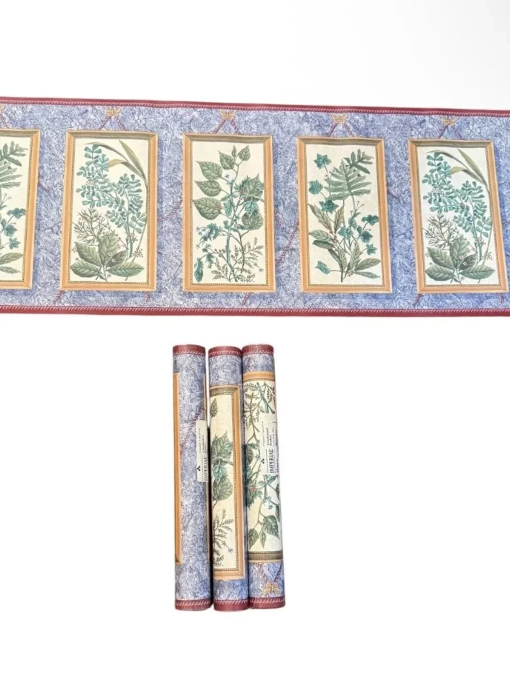 Imperial Vintage Wallpaper Border Wildflower Butterfly Cottage Core 3 Rolls NEW